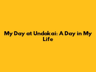 My Day at Undokai: A Day in My Life