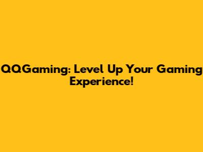 QQGaming: Level Up Your Gaming Experience!